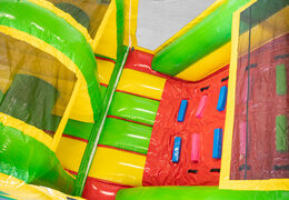 Opblaasbare stormbaan Dino 13m kopen voor kinderen. Bestel opblaasbare stormbanen nu online bij JB Inflatables Nederland