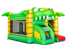 Opblaasbare Mini Multiplay springkussen in Crocodil thema te koop bij JB Inflatables. Bestel opblaasbare springkussens bij JB Inflatables Nederland