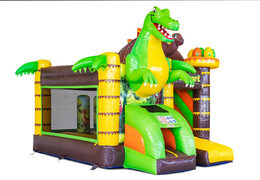 Opblaasbare Mini Multiplay springkussen in Dino thema te koop bij JB Inflatables. Bestel opblaasbare springkussens bij JB Inflatables Nederland