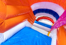 Mini Multiplay opblaasbare luchtkussen te koop in Flamingo thema voor uw kids. Bestel opblaasbare luchtkussens bij JB Inflatables Nederland