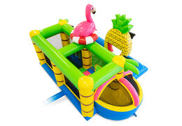Flamingo springkasteel kopen voor kinderen. Bestel springkastelen online bij JB Inflatables Nederland 