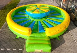 Verplaatsbaar springkasteel strijd spel kopen