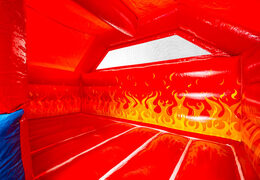 Overdekte springkussen Slide Combo Dubbelslide in thema Brandweer online kopen JB