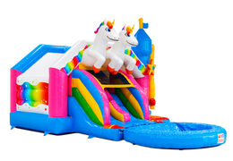 Slide combo Dubbelslide Springkussen unicorn thema kopen bij JB 