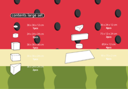 Inhoud van Softplay Large set in Flamingo - Hawaii thema online kopen