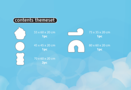 Inhoud van Softplay Themaset in Candy thema online bestellen bij JB