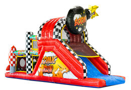 Speelse Comic-stijl stormbaan met gedetailleerde illustraties