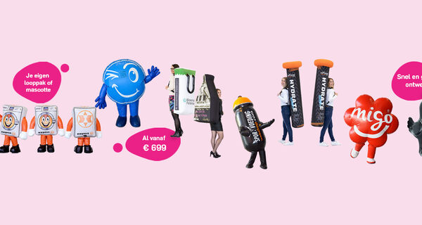 Op maat gemaakte looppakken en mascottes op aanvraag bij JB Inflatables