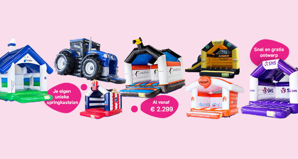 Op maat gemaakte springkastelen op aanvraag bij JB Inflatables