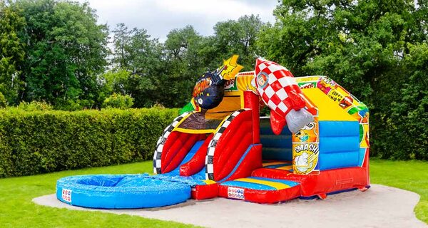 Banner van blogpost over doubleslide springkussens