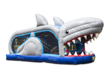 Kleine run haai 8m opblaasbare stormbaan bestellen voor kids. Koop opblaasbare stormbanen nu online bij JB Inflatables Nederland