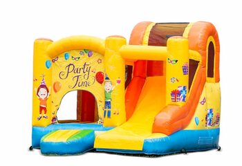 Open opblaasbaar multiplay springkasteel kopen in thema feest voor kinderen. Bestel opblaasbare springkastelen online bij JB Inflatables Nederland