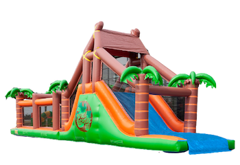 te koop junglerun opblaasbare stormbaan