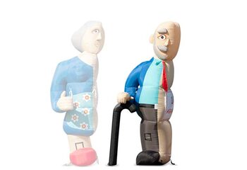 Opblaasbare Abraham origineel half kopen als blikvanger voor verjaardagen