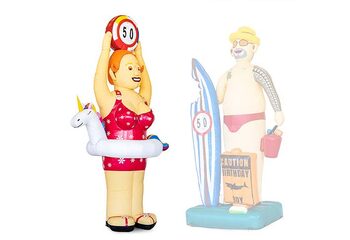 Sarah Beach pop met unicorn band om haar middel te koop als blikvanger bij de verjaardag van een echte beachgirl