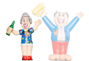 Opblaasbare Sarah pop met wijn in haar hand kopen als blinkvanger