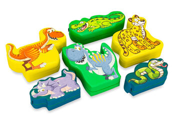 Softplay thema set jungle dino afbeeldingen dieren