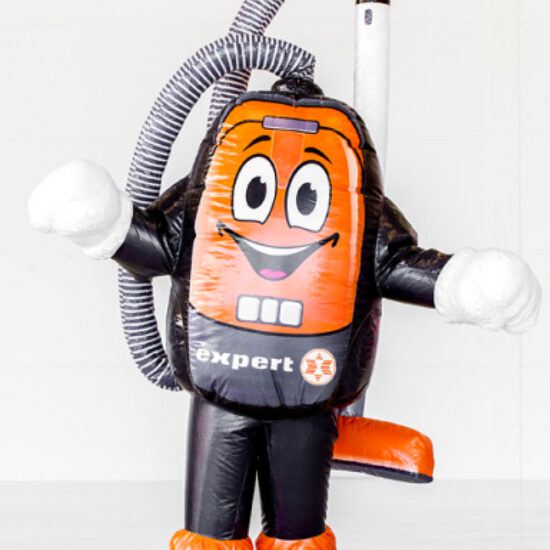 Mascotte stofzuiger