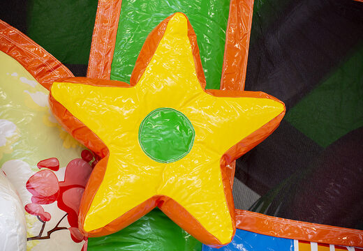 Bestel medium opblaasbare unicorn springkussen met glijbaan voor kinderen. Koop opblaasbare springkussens online at JB Inflatables Nederland 