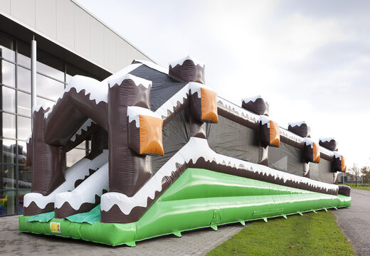 Koop opblaasbare rollerbaan dubbel in winter thema voor zowel jong als oud. Bestel opblaasbare winterattracties nu online bij JB Inflatables Nederland 