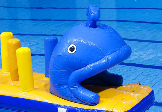 Opblaasbare walvis run stormbaan met leuke 3D-obstakels voor zowel jong als oud. Bestel opblaasbare stormbanen nu online bij JB Inflatables Nederland