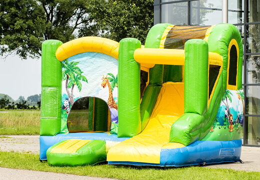 Jumpy Jungle springkussen kopen voor kinderen. Bestel opblaasbare springkussens online bij JB Inflatables Nederland