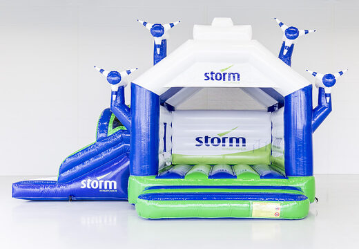 Koop online opblaasbare Storm - Multifun Windmolen springkastelen met glijbaan op maat bij JB Promotions Nederland. Gratis ontwerp voor opblaasbare luchtkussens in eigen huisstijl 