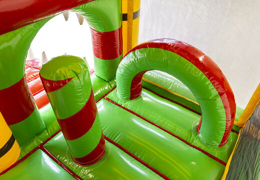 Multiplay met slide krokodil springkasteel bestellen voor kinderen. Koop opblaasbare springkastelen online bij JB Inflatables Nederland