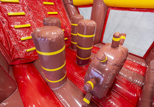 Stormbaan in thema piratenboot voor kids bestellen. Koop opblaasbare stormbanen nu online bij JB Inflatables Nederland