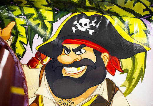 Bestel een mini piratenboot 9m opblaasbare stormbaan met 3D-objecten voor kinderen. Koop opblaasbare stormbanen nu online bij JB Inflatables Nederland