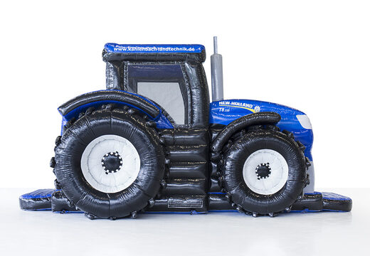 Maatwerk new holland tractor springkussens zijn perfect voor sport evenementen. Bestel op maat gemaakte luchtkussens bij JB Promotions Nederland