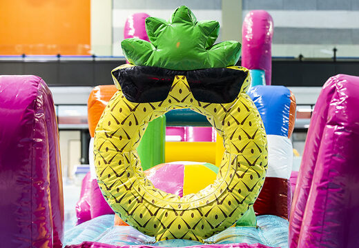 Bestel zwembadstormbaan in Flamingo Run thema voor zowel jong als oud. Koop opblaasbare waterattracties nu online bij JB Inflatables Nederland