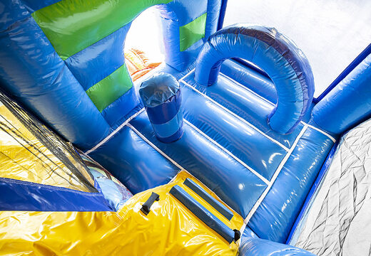 Springkasteel in nemo thema met een glijbaan bestellen voor kinderen. Koop opblaasbare springkastelen online bij JB Inflatables Nederland