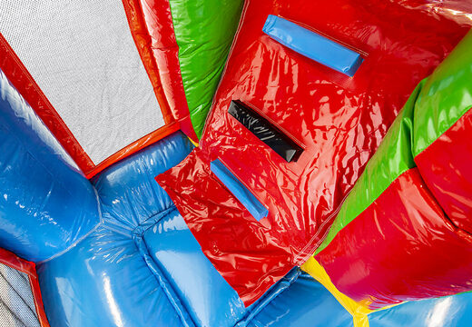 Middelmatig opblaasbare springkasteel in hawaii thema met glijbaan kopen voor kinderen. Bestel opblaasbare springkastelen online bij JB Inflatables Nederland