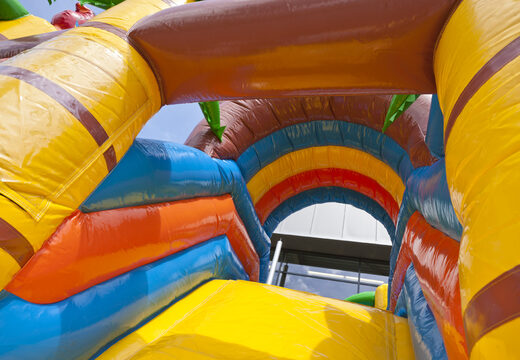 Koop medium opblaasbare piratenschip luchtkussen met glijbaan voor kinderen. Bestel opblaasbare luchtkussens online at JB Inflatables Nederland 