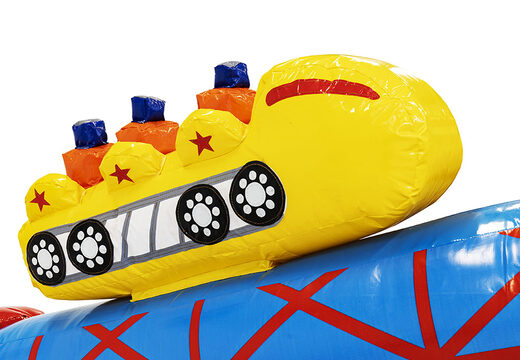 Bestel mini opblaasbare luchtkussen in circus thema met glijbaan voor kinderen. Opblaasbare luchtkussens online te koop bij JB Inflatables Nederland