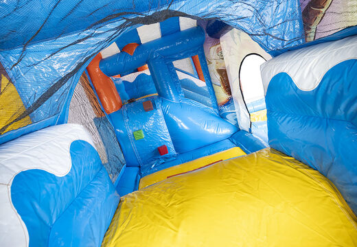 Bestel mini opblaasbare piraat springkasteel met glijbaan voor kinderen. Koop opblaasbare springkastelen online at JB Inflatables Nederland 