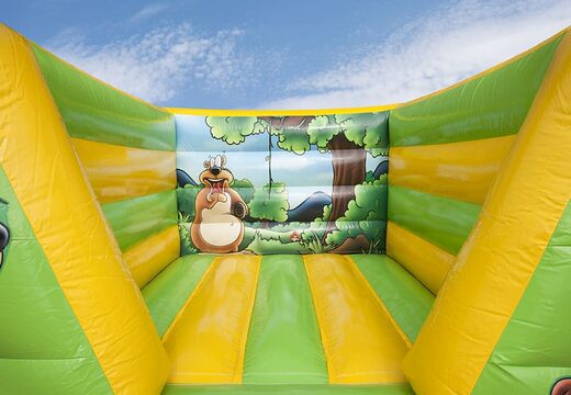 Klein open springkasteel kopen in het thema jungle voor kinderen. Bestel springkastelen online bij JB Inflatables Nederland