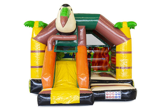 Opblaasbare slide combo amazone springkasteel te koop voor kinderen. Koop nu springkastelen met glijbaan bij JB Inflatables Nederland