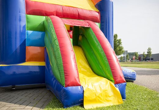 Midi multifun overdekt springkasteel met glijbaan kopen in thema standaard voor kinderen. Koop springkastelen online bij JB Inflatables Nederland