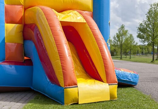 Midi opblaasbare multifun springkasteel met glijbaan te koop in thema piraat voor kinderen. Koop springkastelen online bij JB Inflatables Nederland