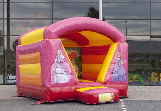 Klein overdekt springkussen te koop in thema prinses voor kinderen. Koop springkussens online bij JB Inflatables Nederland