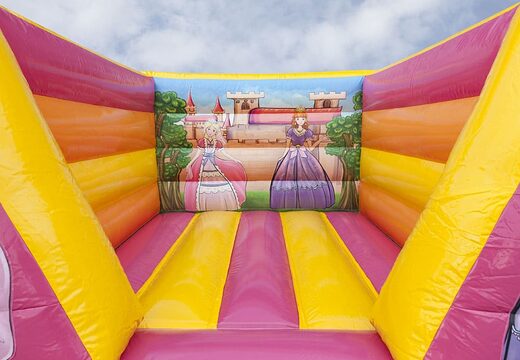 Klein open springkasteel te koop in het thema prinses voor kinderen. Bestel springkastelen online bij JB Inflatables Nederland