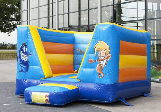 Klein open springkasteel kopen in thema seaworld voor kinderen. Koop springkastelen online bij JB Inflatables Nederland