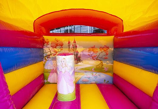 Klein springkasteel overdekt kopen in prinses thema voor kinderen. Bestel springkastelen online bij JB Inflatables Nederland