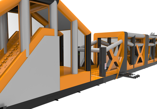 Giga opblaasbare adventure run stormbaan van 48.5m lang kopen voor kids. Bestel opblaasbare stormbanen nu online bij JB Inflatables Nederland