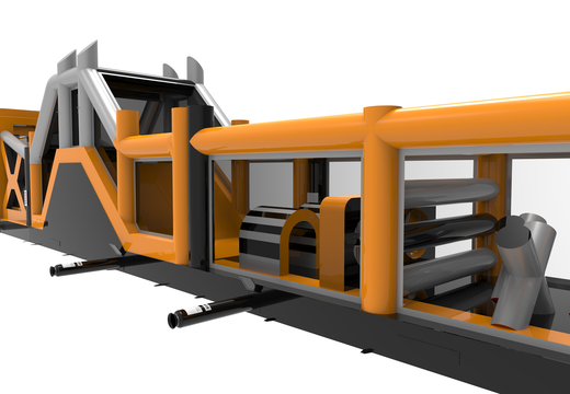 Giga opblaasbare adventure run stormbaan van 48.5m lang voor kids kopen. Bestel opblaasbare stormbanen nu online bij JB Inflatables Nederland