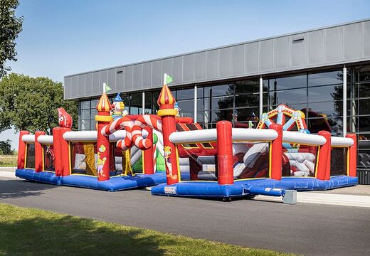 Koop groot opblaasbaar springkussen in thema circus voor kids. Bestel springkussens online bij JB Inflatables Nederland 