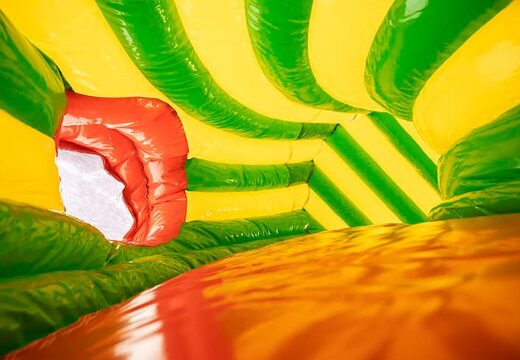 Kruiptunnel krokodil springkasteel met obstakals, een klimhelling en glijhelling voor kids bestellen. Koop springkastelen online bij JB Inflatables Nederland