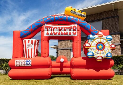 Opblaasbare schuim bubble park in thema rollercoaster te koop voor kinderen